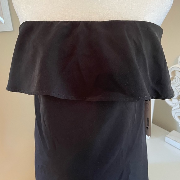 NWT AQUA RUFFLE STRAPLESS DRESS - Picture 2 of 6